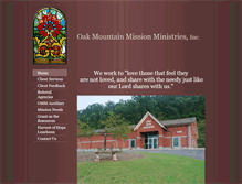 Tablet Screenshot of oakmtnmissions.com